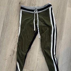 PINK victoria secret green yoga joggers